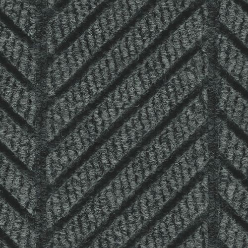 M+A Matting Waterhog Eco Premier Fashion Mat 3x5, Universal Cleated Backing, Black Smoke